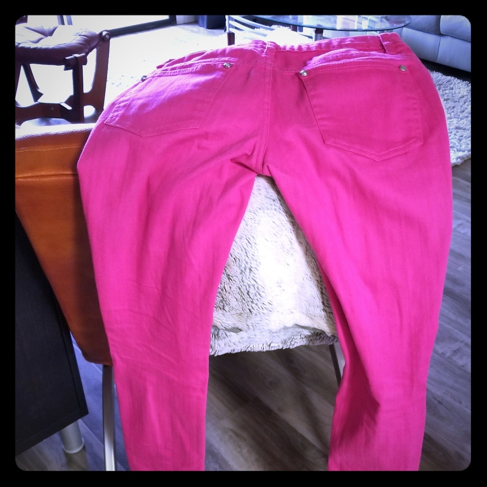 Hot Pink Jeans